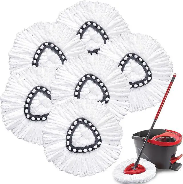 Main image of Mop Replacement Heads for O Cedar: Mop Replace Head Easy Wring Spin - Mop Heads Replacements Easy to Clean Install and Replaceable Mop Head Machine Washable (6pack)