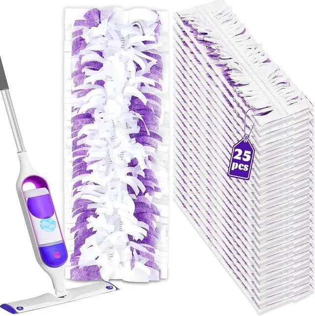 Main image of 25 Count Disposable Mop Pads for Swiffer Power Mop, Replacement for Swiffer Mopping Pads Refills Compatible with Swiffer Power Mop Pads, Multi-Surface Mop and PowerMop Wood Mop Floor Cleaning