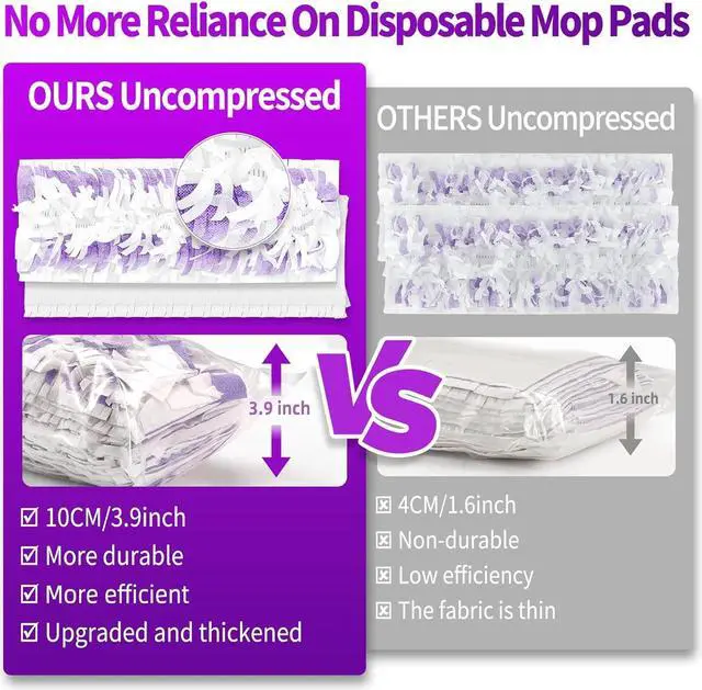 Alt view image 4 of 7 - 25 Count Disposable Mop Pads for Swiffer Power Mop, Replacement for Swiffer Mopping Pads Refills Compatible with Swiffer Power Mop Pads, Multi-Surface Mop and PowerMop Wood Mop Floor Cleaning