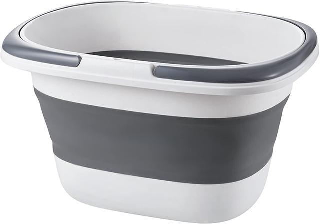 Mumufy 3.5 Gallon Square Food Grade Buckets With Lids - 5 Pack White Storage Pails With Handles