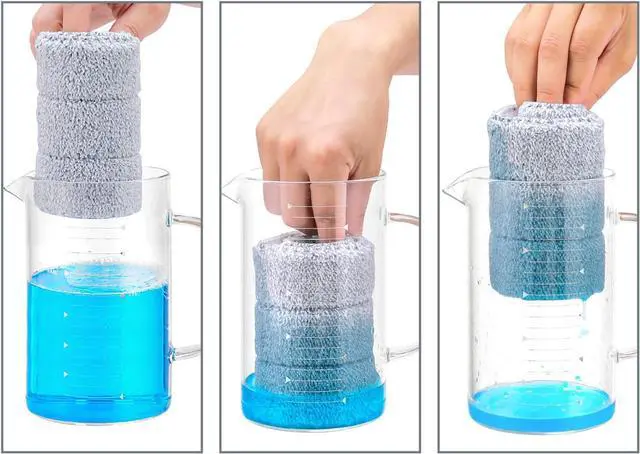 Alt view image 3 of 6 - Microfiber Flat Mop Pads (8-Pack Refill13 X 4.9) for 13 Flat Mop, Washable and Reusable for Floor Cleaning, Replacement Mop Pads for 13-inch Flat Mop