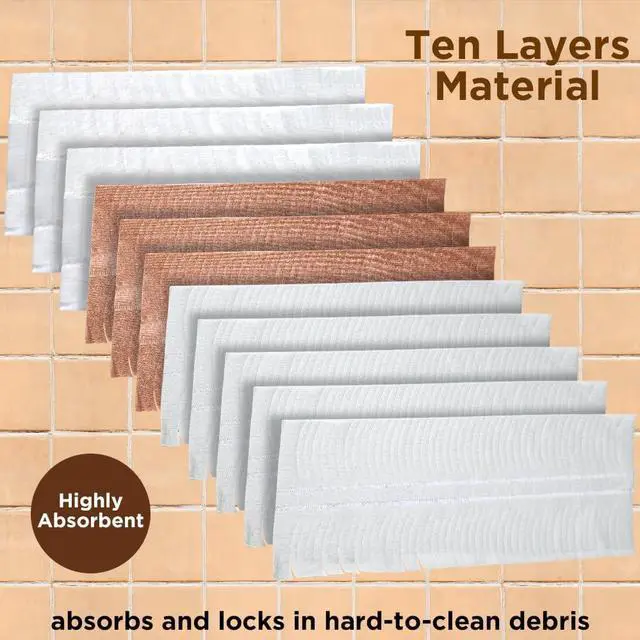 Alt view image 3 of 5 - Disposable Mop Pads for S.wiff.er PowerMop Wood Mopping Pad Refills - 20 Pack | Wood Floor Cleaning Pads | Absorb and Lock Dirt | Safe on Finished Floors