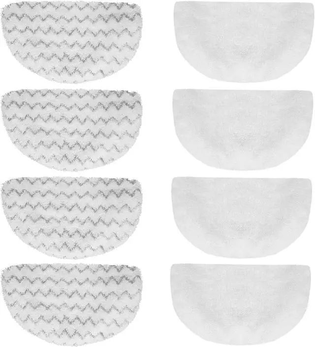 Main image of 8 Pack Replacement Steam Mop Pads for Bissell Powerfresh Steam Mop 1940 1440 1544 1806 2075 Series, Model 19402 19404 19408 19409 1940a 1940f 1940q 1940t 1940w B0006 B0017, Washable Cleaning Pads
