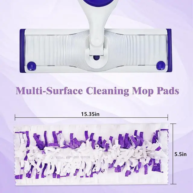Alt view image 2 of 7 - 20 Count Disposable Mopping Pad Refills for Swiffer PowerMop Multi-Surface Mop Pad Refill for Swiffer Power Mop for Cleaning Floors