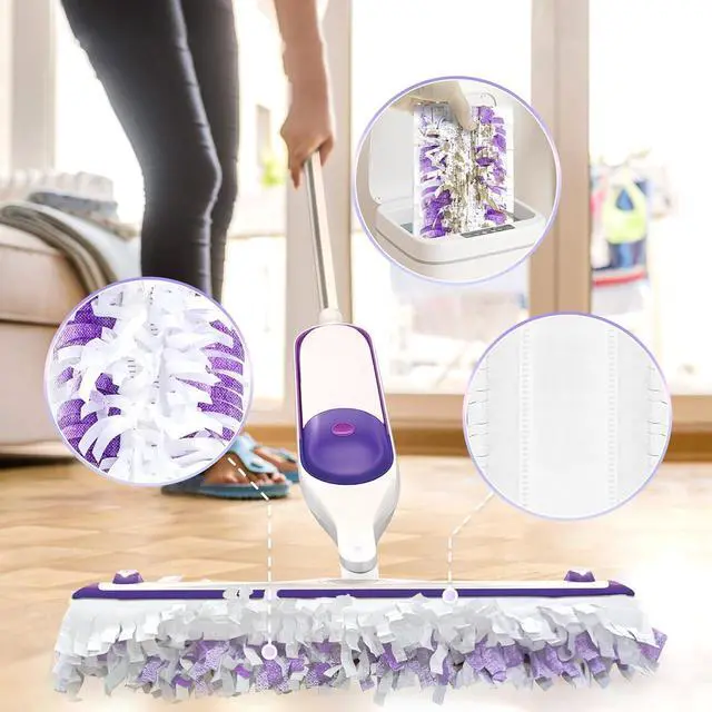 Alt view image 3 of 7 - Disposable Mopping Pad Refills Compatible with Swiffer Power Mop Pads Multi-Surface for Floor Cleaning Replacement for Swiffer Mop Pads,25 Pack