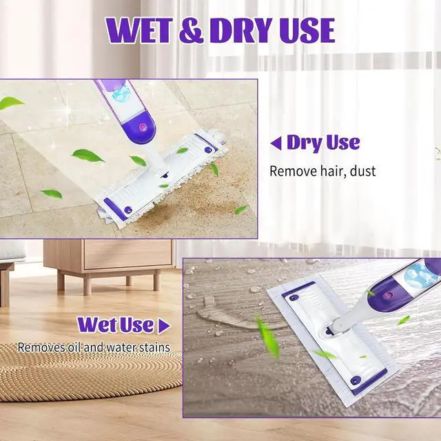 Alt view image 3 of 7 - 20 Pack Disposable Mop Pads Compatible with Swiffer Power Mop Pads Replacement for Swiffer Power Mop Refills, Multi-Surface Mopping Pad Refills, Wet Pads Refill for Floor Cleaning