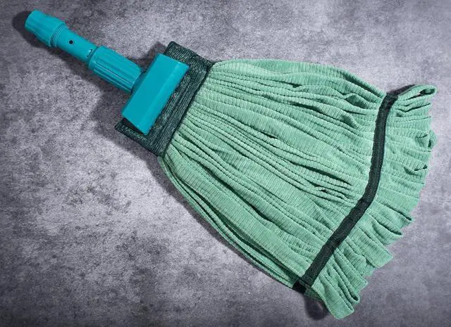 Alt view image 3 of 7 - 18" Large Microfiber Wet Mop Head Replacement Pack of 2 | for Commercial and Industrial Use (Green)