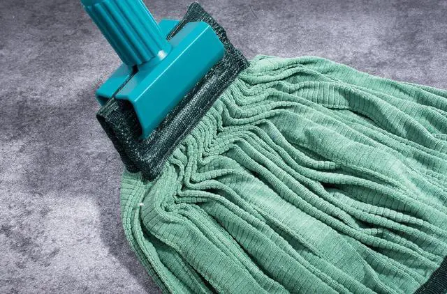 Alt view image 4 of 7 - 18" Large Microfiber Wet Mop Head Replacement Pack of 2 | for Commercial and Industrial Use (Green)