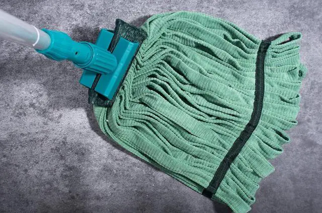 Alt view image 5 of 7 - 18" Large Microfiber Wet Mop Head Replacement Pack of 2 | for Commercial and Industrial Use (Green)