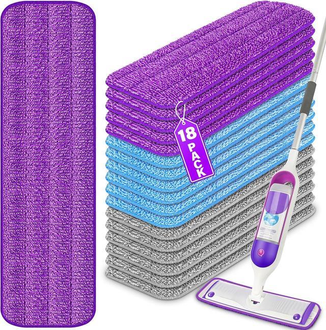 Swiffer PowerMop 5.3" Mopping Pad And Floor Cleaning Solution Kit Lavender Scent 09117