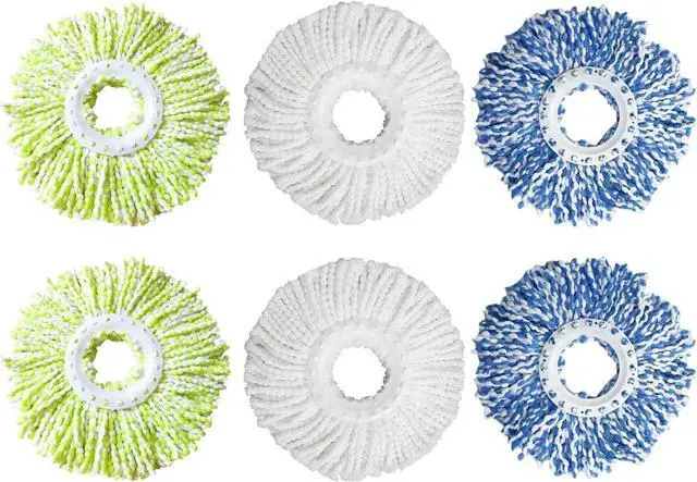 Main image of 6 Pack Spin Mop Refill Pads Compatible with SIMPLI-Magic 79349 79117 979193 79229 Spin Mop Cleaning System, Part No.79161