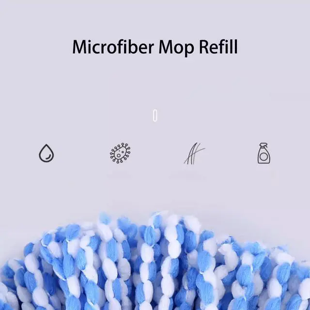 Alt view image 3 of 6 - 6 Pack Spin Mop Refill Pads Compatible with SIMPLI-Magic 79349 79117 979193 79229 Spin Mop Cleaning System, Part No.79161