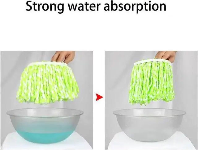 Alt view image 4 of 6 - 6 Pack Spin Mop Refill Pads Compatible with SIMPLI-Magic 79349 79117 979193 79229 Spin Mop Cleaning System, Part No.79161