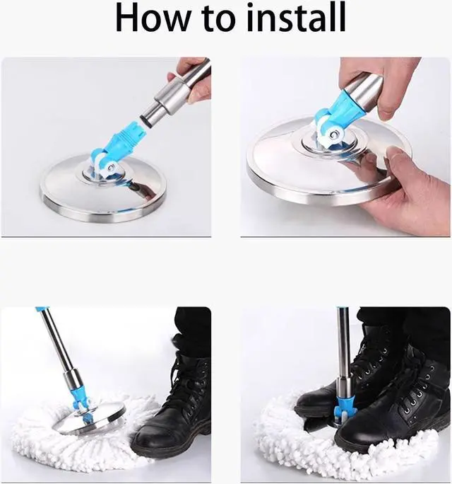 Alt view image 6 of 6 - 6 Pack Spin Mop Refill Pads Compatible with SIMPLI-Magic 79349 79117 979193 79229 Spin Mop Cleaning System, Part No.79161