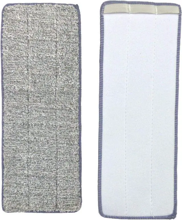 Alt view image 3 of 7 - Bulletproof Microfiber Mop Replacement Heads - 5 Pack Washable Pads for Floor Cleaning Compatible with Tethys & Most 11 - 13 Flat Squeeze Mops for Wet/Dry Mopping, Sanitizing, and Scrubbing Hardwood