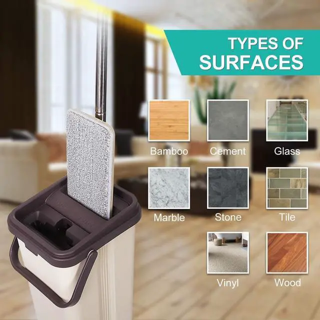 Alt view image 4 of 7 - Bulletproof Microfiber Mop Replacement Heads - 5 Pack Washable Pads for Floor Cleaning Compatible with Tethys & Most 11 - 13 Flat Squeeze Mops for Wet/Dry Mopping, Sanitizing, and Scrubbing Hardwood