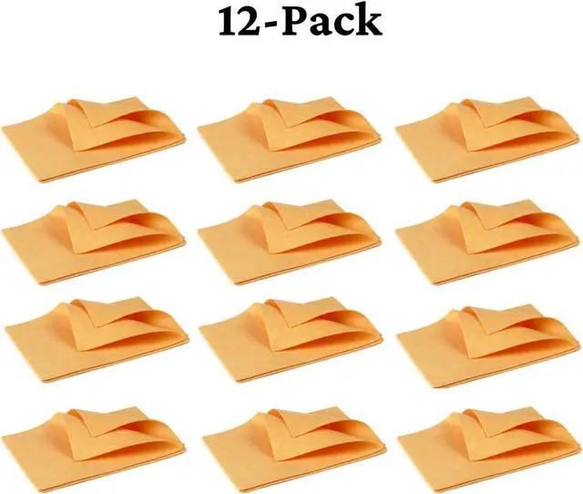 Alt view image 2 of 6 - Imusa USA 24 Pack Reusable Cuban Style Mop Cloth Super Absorbent Multi-Purpose Cleaning Shammy (Chamois) Towel Cloth, Orange