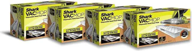 Main image of Shark VMP40 VACMOP Disposable Hard Floor Vacuum and Mop Pad Refills, Hardwood Floor Mop Pad, Shark Hard Floor Pads, 10 Count (Pack of 4) (Packaging May Vary)