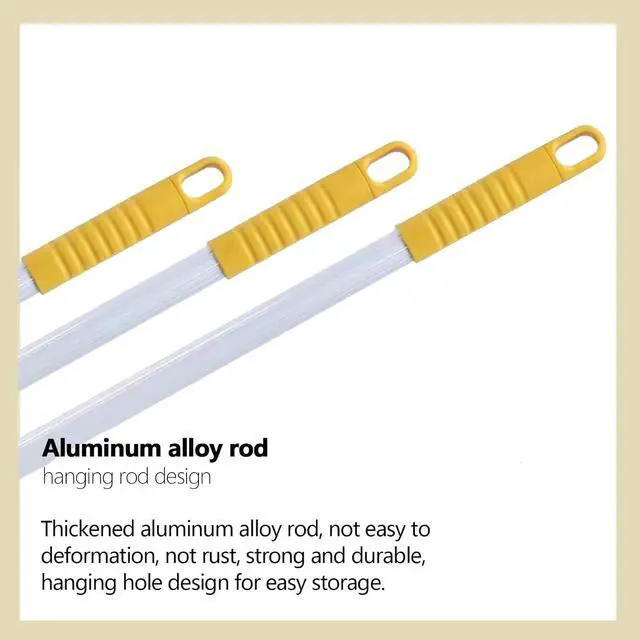 Alt view image 4 of 6 - Loop-End String Wet Mop Heavy Duty Cotton Mop Commercial Industrial Grade Side Clip-On Mop Head for Floor Cleaning 59"