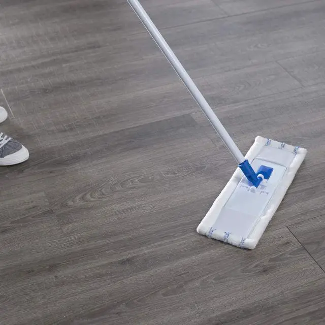 Alt view image 3 of 4 - Mr. Clean Machine-Washable Microfiber Wet/Dry Mop, White/Blue