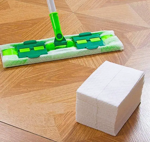 Alt view image 4 of 7 - Dry Mop Refills Sweeper 160 Count Disposable Dusting Cloths Dry Sweeping Refills Dry Duster Cloths Mop Pads Floor Cloth Refills Electrostatic Cloths 7.9"x11.6" Box Packing