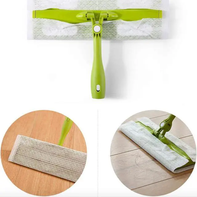 Alt view image 5 of 7 - Dry Mop Refills Sweeper 160 Count Disposable Dusting Cloths Dry Sweeping Refills Dry Duster Cloths Mop Pads Floor Cloth Refills Electrostatic Cloths 7.9"x11.6" Box Packing