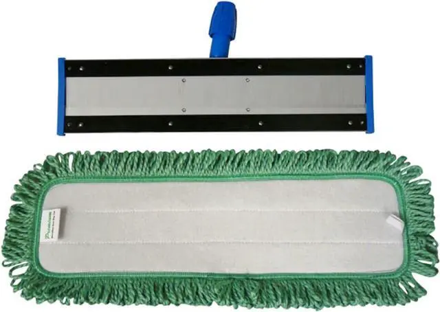 Alt view image 5 of 6 - Real Clean 18 inch Professional Commercial Microfiber Mop with Three 18 inch Premium Microfiber Mop Pads and 2 Microfiber Towels