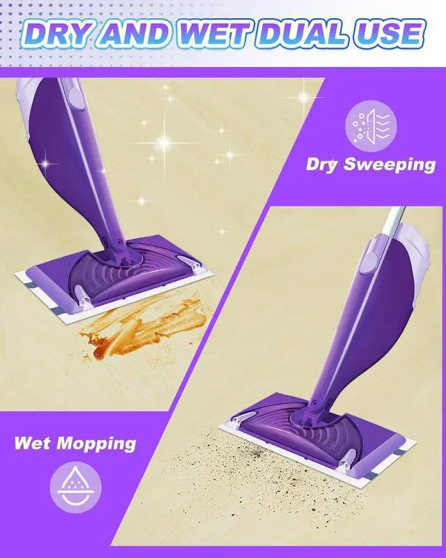 Alt view image 7 of 7 - Disposable Mop Pad Refills Compatible with Swiffer Wet Jet Mop, Mopping Pad Refill Fit for Swiffer Wetjet Mop, 30 Count Multi-Layer Floor Mop Pads for Multi Surface Floor