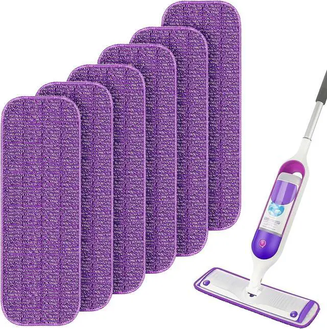 Main image of 6-Pack Reusable Thicken & Absorbent Refill Pads Compatible for Swiffer PowerMop, Power Mop Pads Refill Replacement Pads for Power Mop, Machine Washable Perfectly Fits for All Floor Types
