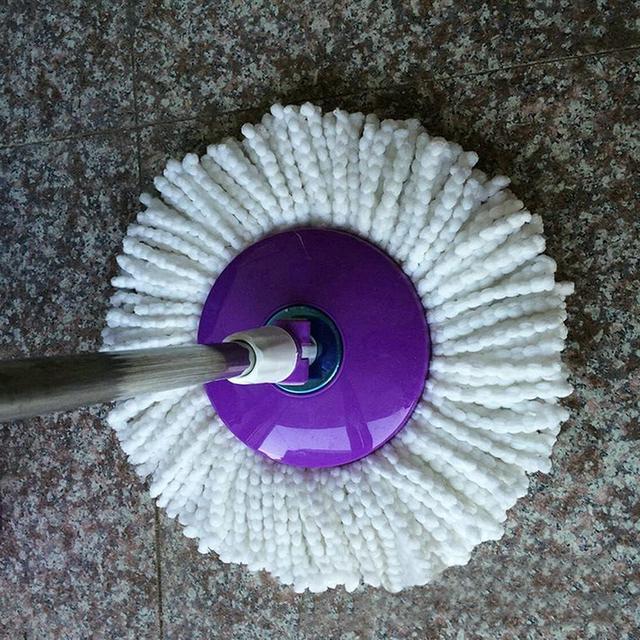 Alt view image 4 of 4 - 6 Pack Spin Mop Replacement Heads Compatible with Hurricane, Mopnado, Casabella and Other Standard Size Spin Mop, Easy to Clean and Durable Microfiber Spin Mop Refills, Mops Head for Floor Cleaning