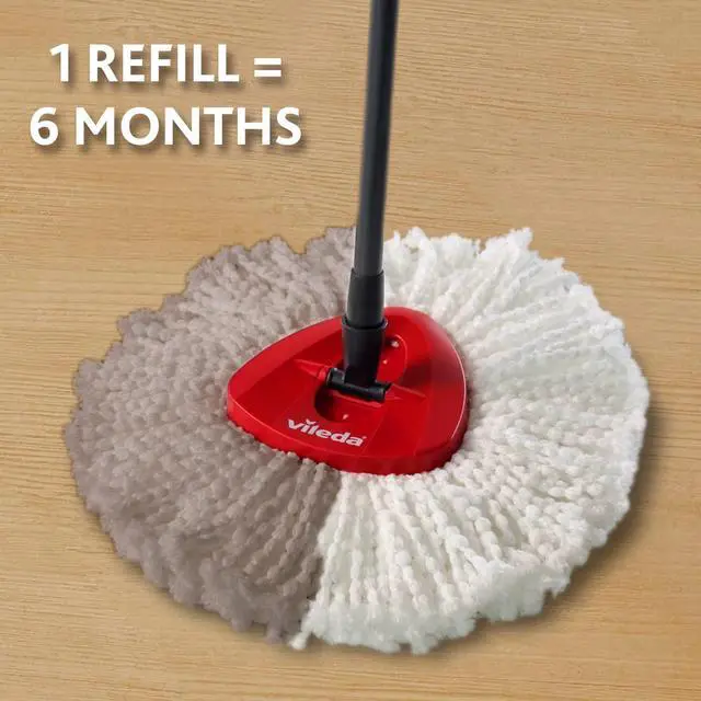 Alt view image 3 of 6 - Vileda EasyWring and Clean Turbo Classic Microfibre Mop Refill Head, Pack of 2