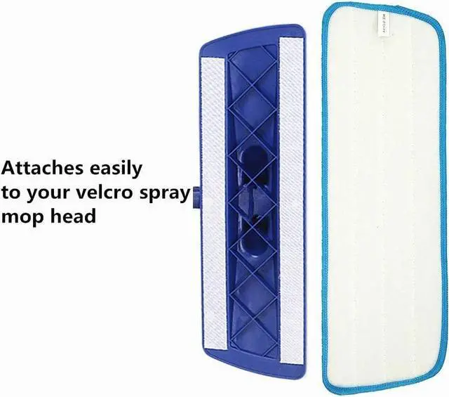 Alt view image 4 of 5 - Microfiber Spray Mop Replacement Heads for Wet/Dry Mops Floor Cleaning Pads Compatible with Bona Floor Care System (6 Pack)