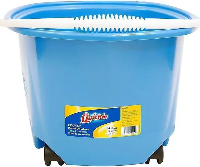 Main image of Quickie® Ez-Glide Bucket On Wheels, 5 Qt, Blue 20000ZQK - 1 Each