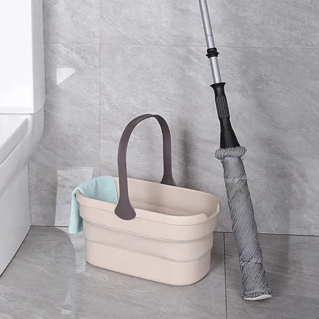 Alt view image 5 of 7 - Eyliden Collapsible Bucket, Bucket for Cleaning Mop, 10L(2.6Gallon) Multiuse Foldable Water Pail, Portable Handy Basket for Cleaning Mop, Camping, Tailgating and More