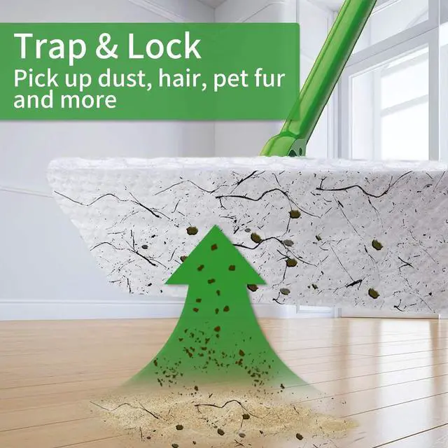 Alt view image 3 of 7 - 200 Count Dry Pad Refills Replace for Swiffer Dry Pads, Swiffer Dry Sweeping Cloths, 11 x 8.6 inch Dry Mop Refills