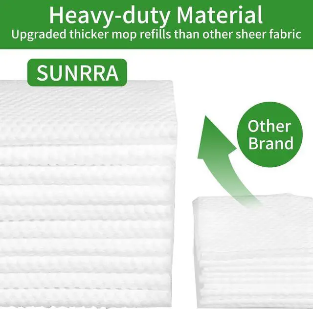 Alt view image 4 of 7 - 200 Count Dry Pad Refills Replace for Swiffer Dry Pads, Swiffer Dry Sweeping Cloths, 11 x 8.6 inch Dry Mop Refills