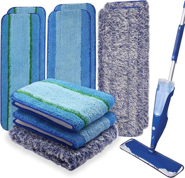 Main image of 6pack Hardwood Floor Cleaner Pads Compatible with Bona Mop Washable Reusable Microfiber Cleaning Pad Replacement Multi-Surfacecleaner Refill 2 Deep Cleaning Pad+2 Microfiber Cleaning Pad+2 Dusting Pad