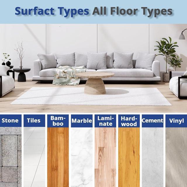 Alt view image 7 of 7 - 6pack Hardwood Floor Cleaner Pads Compatible with Bona Mop Washable Reusable Microfiber Cleaning Pad Replacement Multi-Surfacecleaner Refill 2 Deep Cleaning Pad+2 Microfiber Cleaning Pad+2 Dusting Pad