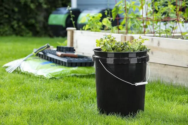 Alt view image 4 of 4 - United Solutions 5 Gallon Bucket Heavy Duty Plastic Bucket Comfortable Handle Easy to Clean Perfect for on The Job Home Improvement or Household Cleaning; Black , 3 Count
