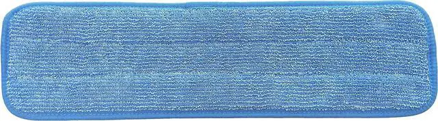 Alt view image 2 of 7 - 18" Microfiber Mop Pads - Hook and Loop, Washable, Wet/Dry : 12 Pack