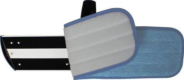 Alt view image 4 of 7 - 18" Microfiber Mop Pads - Hook and Loop, Washable, Wet/Dry : 12 Pack