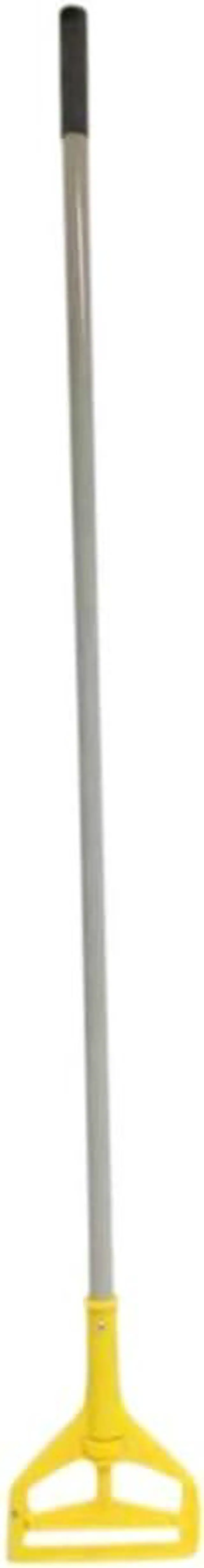 Alt view image 2 of 3 - Restaurantware RW Clean 61 Inch Mop Handle 1 Screw Clamp Commercial Mop Handle - Side-Release Design Heavy-Duty Gray Iron Mop Handle Replacement For Efficient Cleaning Mop Heads Sold Separately