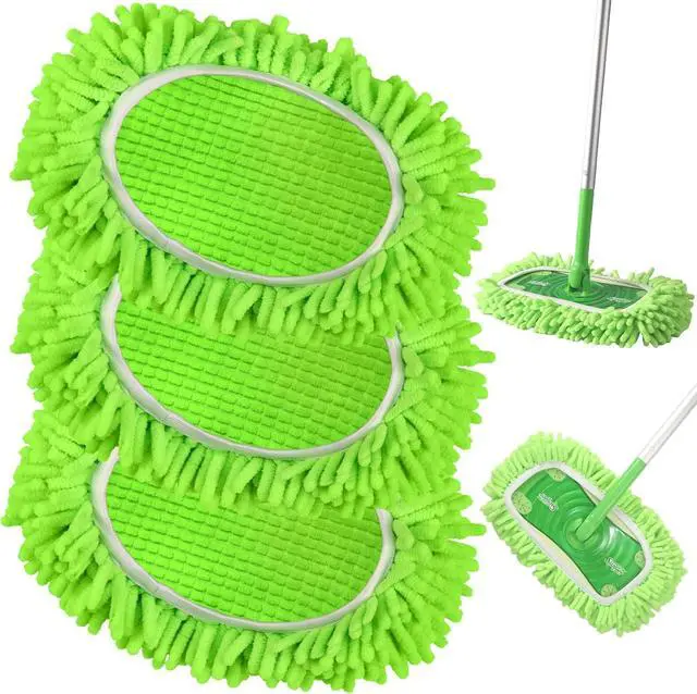 Main image of Mop Refills for Swiffer Sweeper,SealUncle Reusable Microfiber Mop Pads Washable Sweeper Refill Wet/Dry Use for All Purpose Floor(3 Pack)