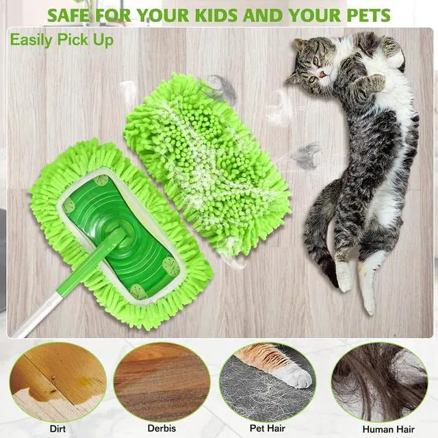 Alt view image 5 of 7 - Mop Refills for Swiffer Sweeper,SealUncle Reusable Microfiber Mop Pads Washable Sweeper Refill Wet/Dry Use for All Purpose Floor(3 Pack)