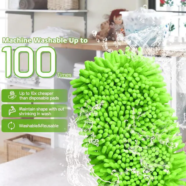 Alt view image 4 of 7 - Mop Refills for Swiffer Sweeper,SealUncle Reusable Microfiber Mop Pads Washable Sweeper Refill Wet/Dry Use for All Purpose Floor(3 Pack)