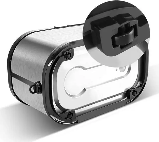 Alt view image 5 of 6 - Spin Mop Bucket System Stainless Steel Bucket and Mop Set with 6 Microfiber Replacement Head Refills, Floor Mop with 4 Wheel