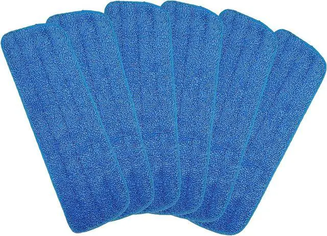 Main image of Microfiber Spray Mop Replacement Heads for Wet/Dry Mops Floor Cleaning Pads Compatible with Bona Floor Care System (6 Pack)