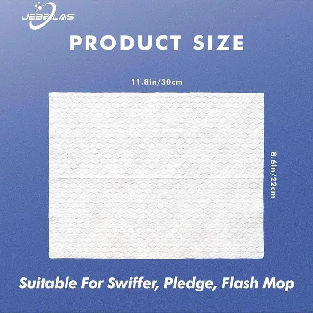 Alt view image 5 of 7 - JEBBLAS Disposable Mop Refills Dry Sweeping Pad for Floor Mop Sweeping Cloths Multi Surface Refills, 240 Count