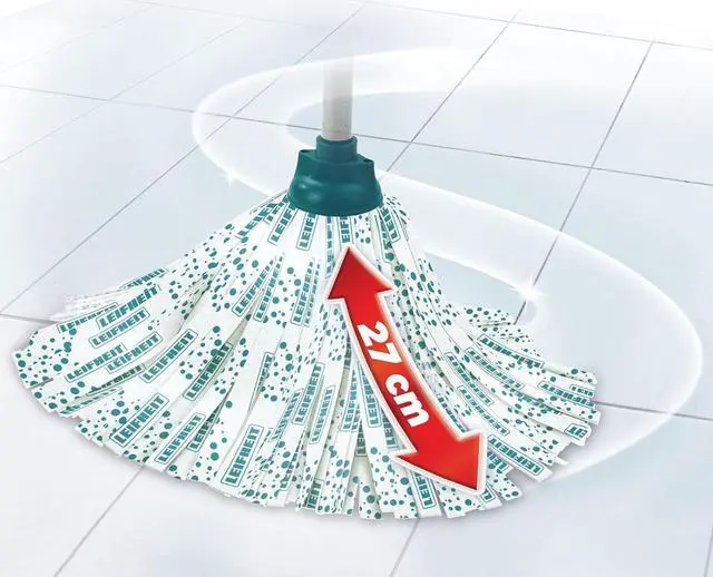 Alt view image 5 of 7 - Leifheit, Blue Classic Mop and Bucket Set, Green, White