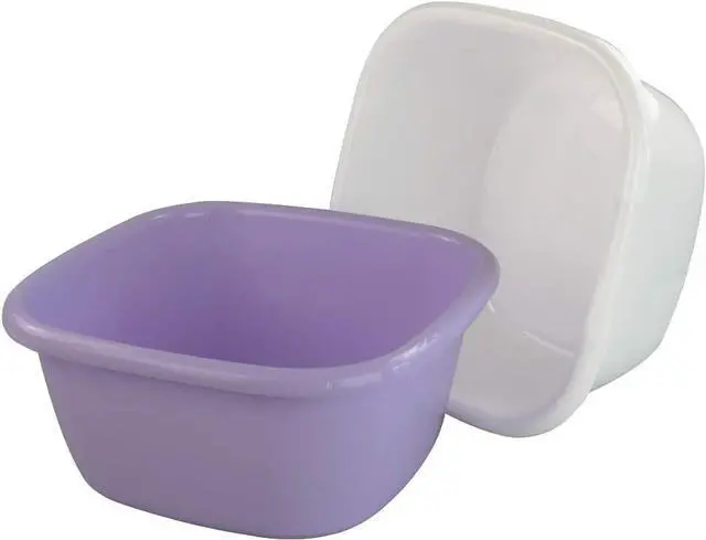 Alt view image 6 of 6 - Anbers 16 Quart Plastic Wash Basin, Dish Bins, 2 Packs